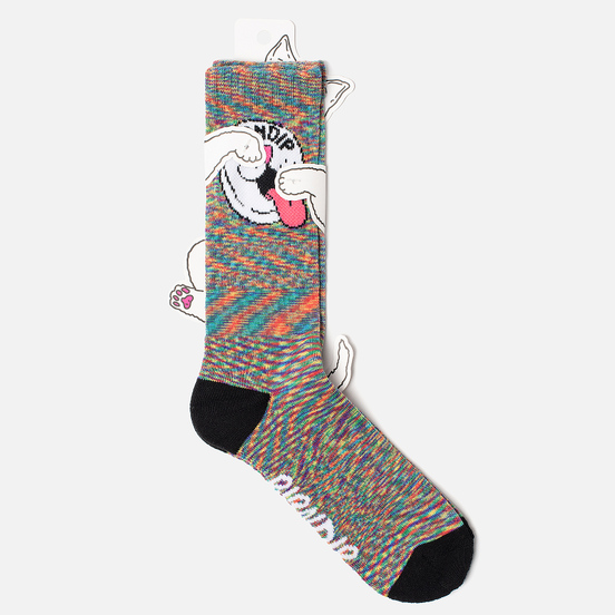 Носки RIPNDIP Pill Rainbow Spiral Dye