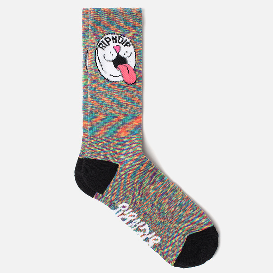 Носки RIPNDIP Pill Rainbow Spiral Dye