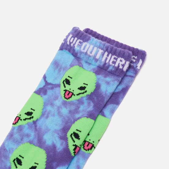 Носки RIPNDIP We Out Here Purple TIe Dye