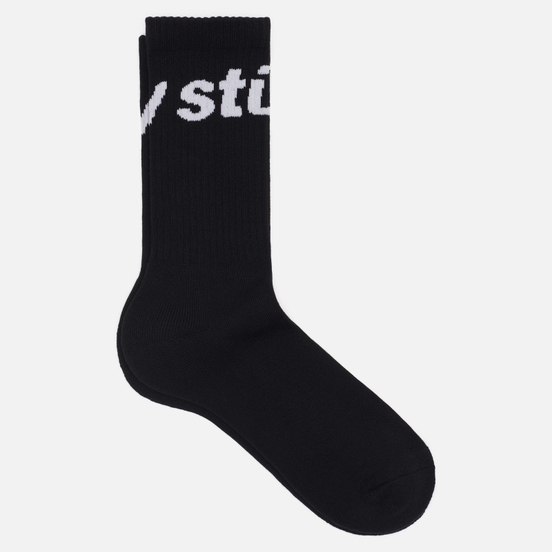 Носки Stussy Jacquard Logo Black/White