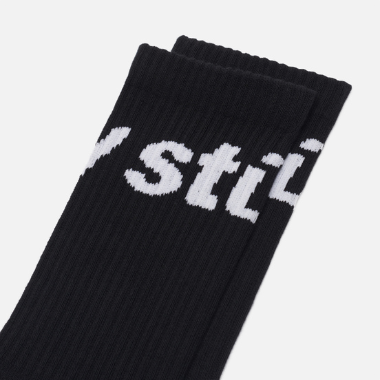 Носки Stussy Jacquard Logo Black/White