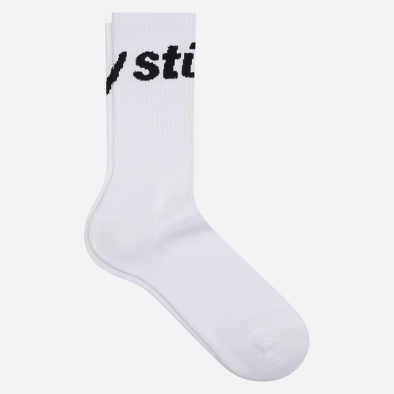 Носки Stussy Jacquard Logo White/Black
