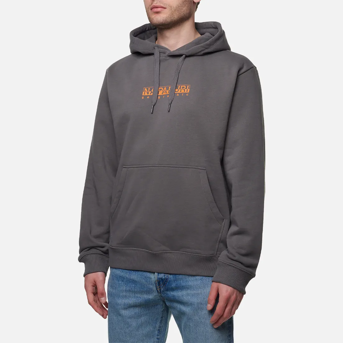 Napapijri Мужская толстовка Box Hoodie Loose Fit