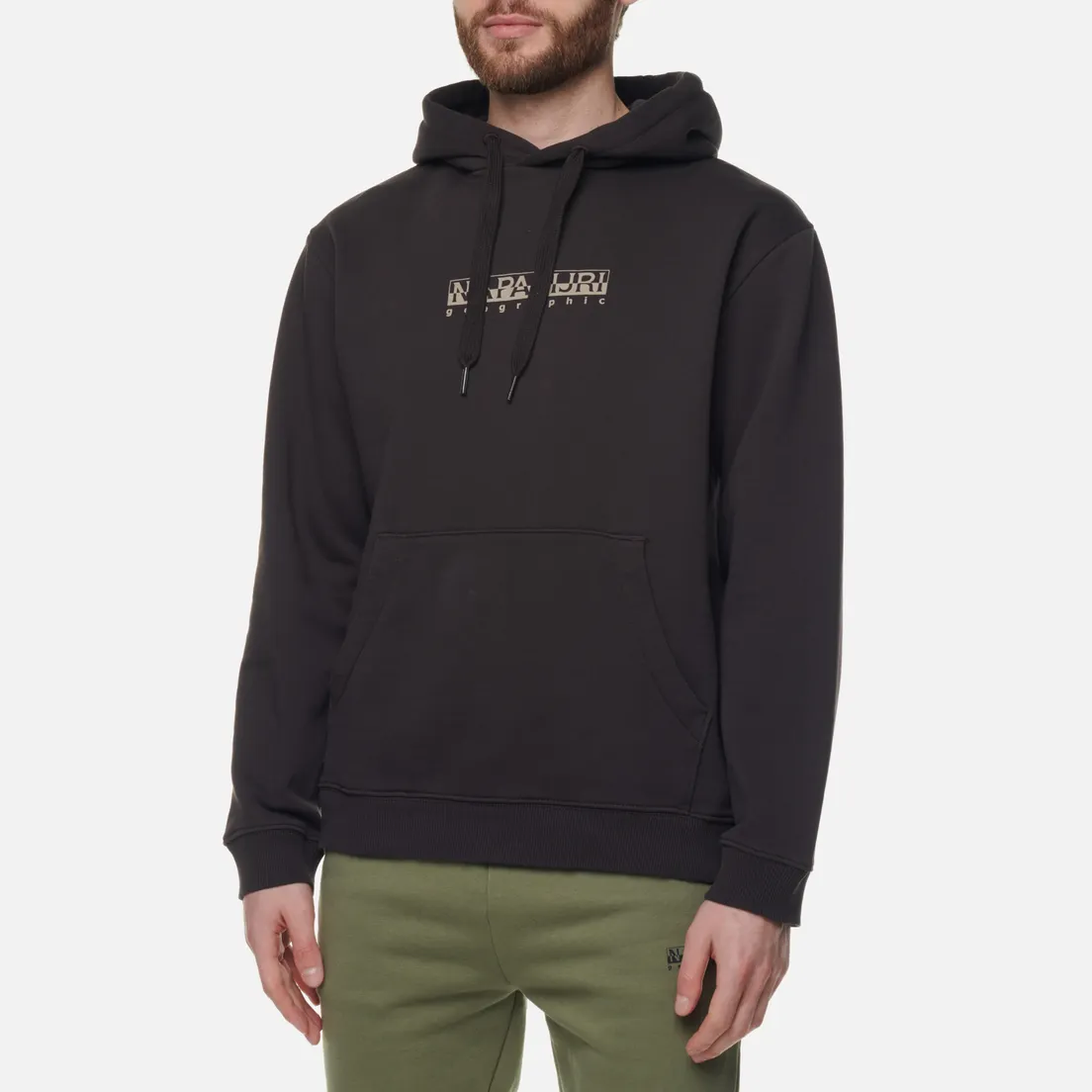 Napapijri Мужская толстовка Box Hoodie Loose Fit