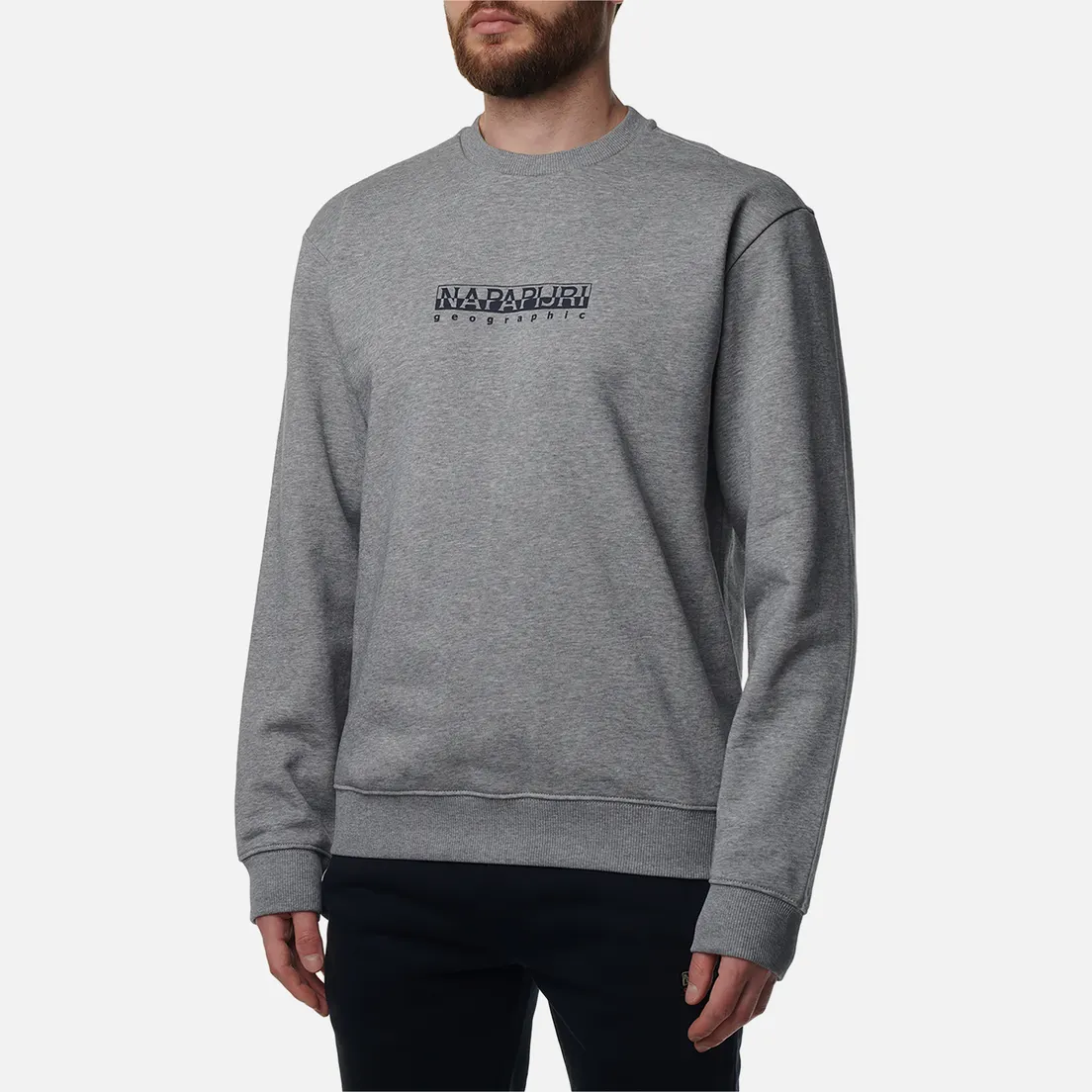 Napapijri Мужская толстовка Box Crew Neck Loose Fit