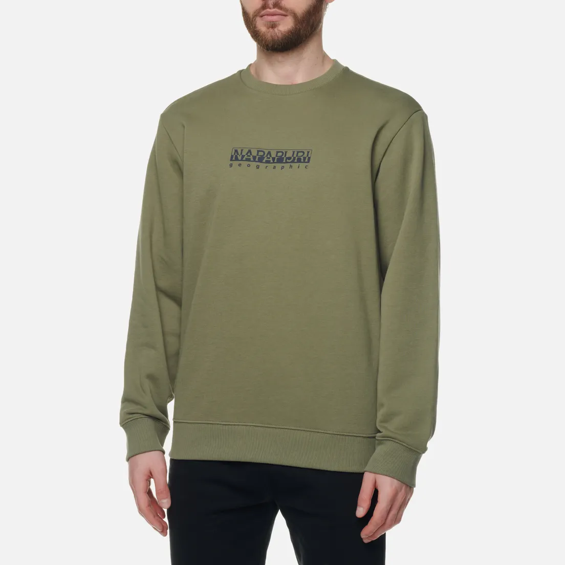 Napapijri Мужская толстовка Box Crew Neck Loose Fit
