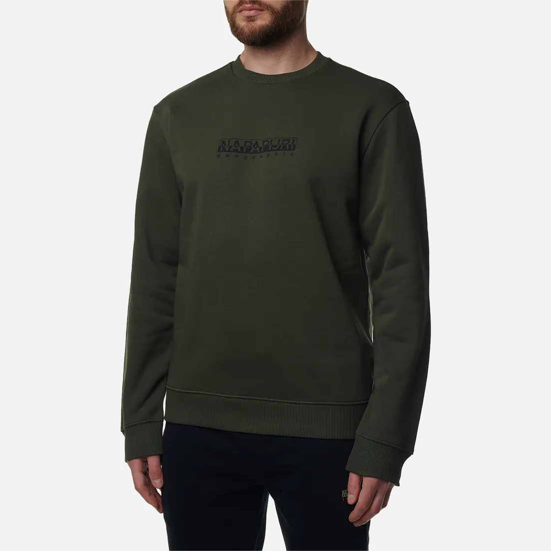 Napapijri Мужская толстовка Box Crew Neck Loose Fit