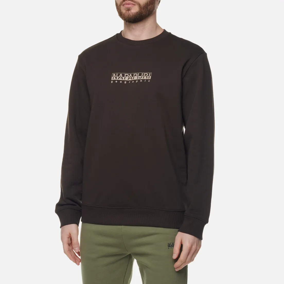Napapijri Мужская толстовка Box Crew Neck Loose Fit