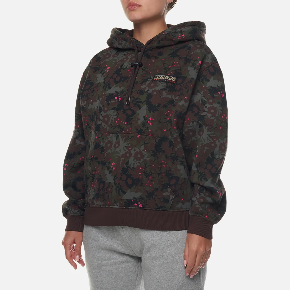 Napapijri Женская толстовка Earth Hoodie All Over Print