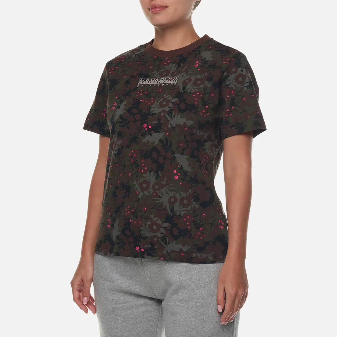 Napapijri Женская футболка Earth All Over Print