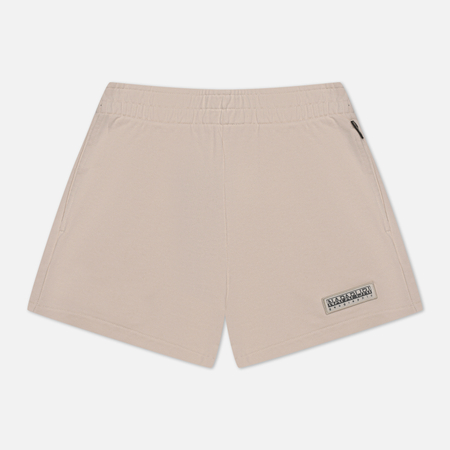 фото Женские шорты napapijri n-morgex, цвет бежевый, размер xs