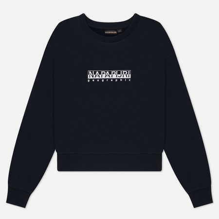 фото Женская толстовка napapijri b-box crew neck, цвет чёрный, размер xs