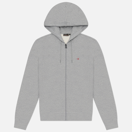 Мужская толстовка Napapijri Balis Full-Zip Summer, цвет серый, размер XL