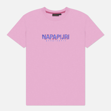 Женская футболка Napapijri Kreis, цвет розовый, размер S