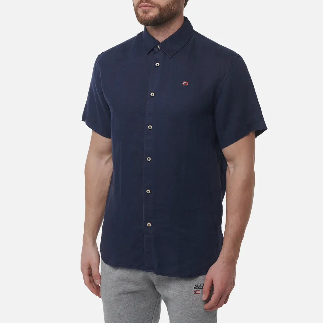 Napapijri Мужская рубашка Linen