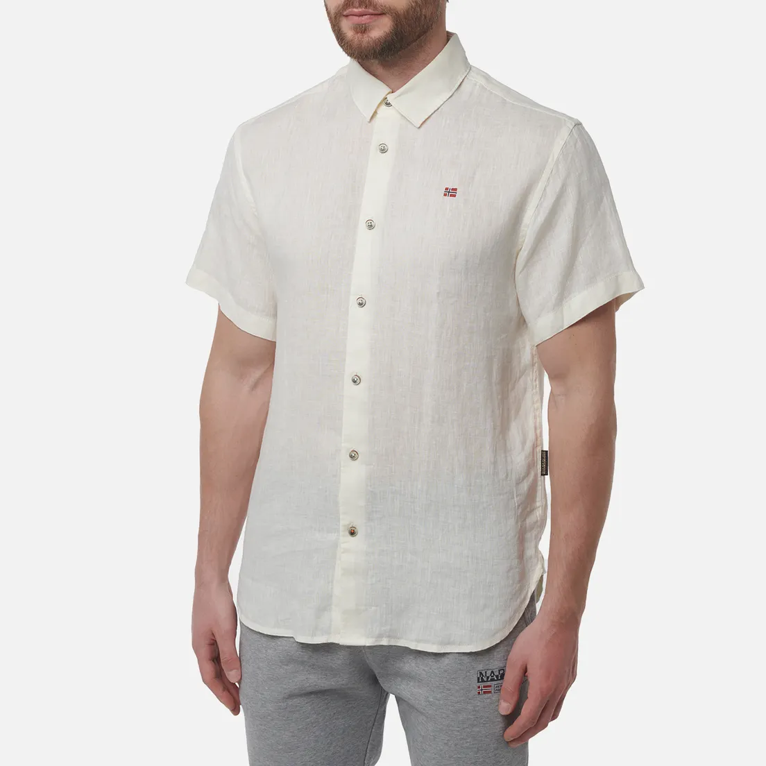 Napapijri Мужская рубашка Linen
