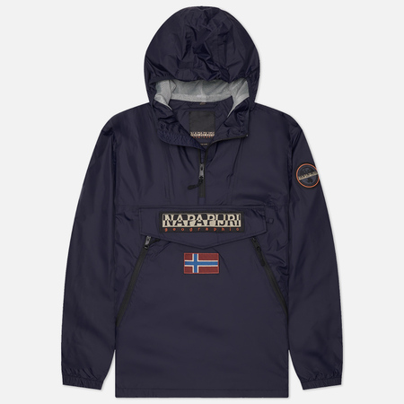   Brandshop Мужская куртка анорак Napapijri Rainforest Ripstop Pocket V2, цвет синий, размер XL