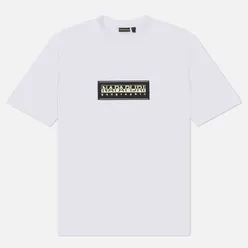 Napapijri Мужская футболка Box Logo Crew Neck