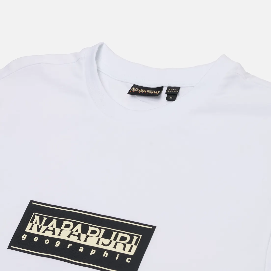 Napapijri Мужская футболка Box Logo Crew Neck