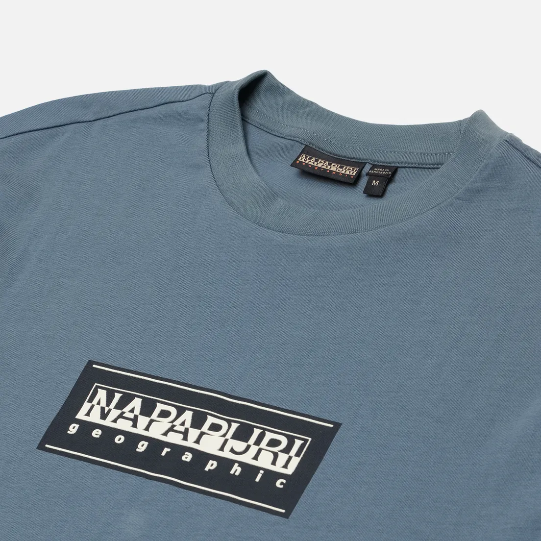 Napapijri Мужская футболка Box Logo Crew Neck