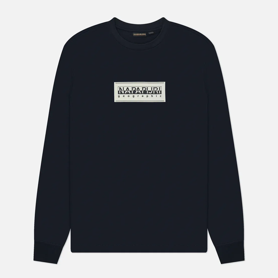 Napapijri Мужской лонгслив Box Logo Crew Neck