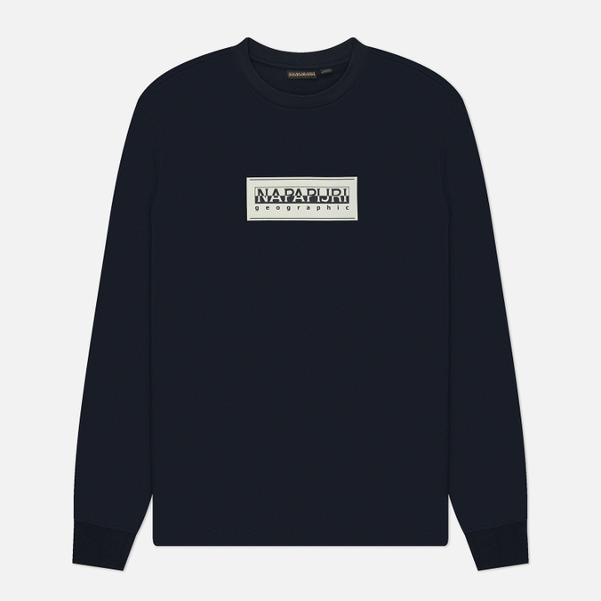 Мужской лонгслив Napapijri Box Logo Crew Neck