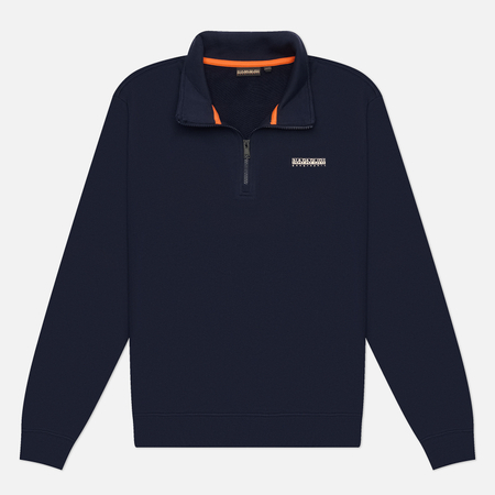 Мужская толстовка Napapijri Small Box Half-Zip, цвет синий, размер M