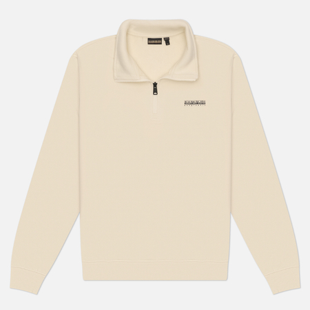 Мужская толстовка Napapijri Small Box Half-Zip, цвет бежевый, размер XXL
