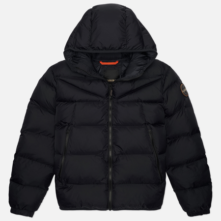 Мужской пуховик Napapijri Molveno Hooded, цвет чёрный, размер XXXL