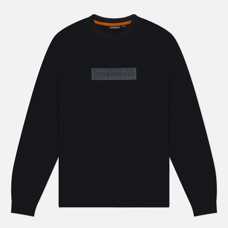 Мужской лонгслив Napapijri S-Box Logo 1, цвет чёрный, размер M