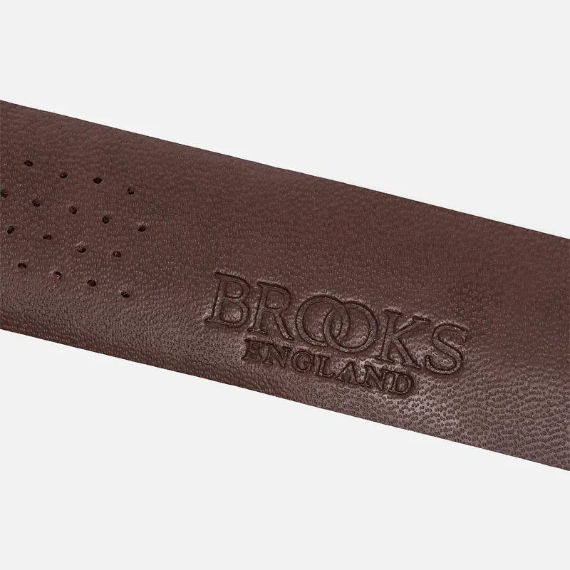 Brooks England Обмотка на руль для велосипеда Perforated Leather With Cork Plugs