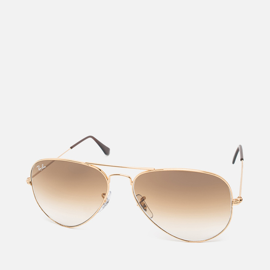 Солнцезащитные очки Ray-Ban Aviator Gradient Polished Gold/Light Brown Gradient