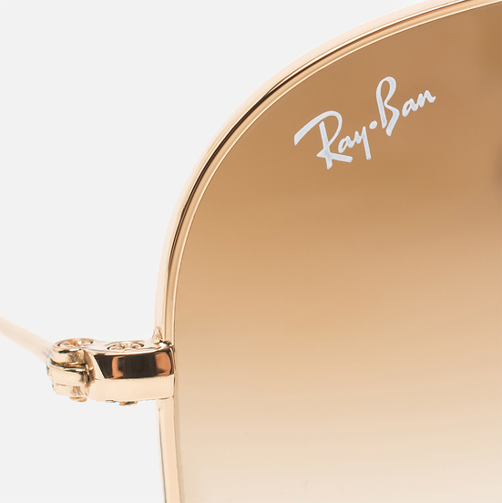 Солнцезащитные очки Ray-Ban Aviator Gradient Polished Gold/Light Brown Gradient