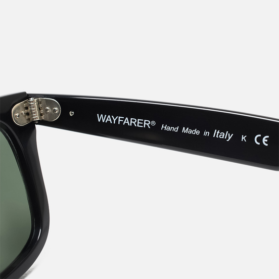 Солнцезащитные очки Ray-Ban Original Wayfarer Classic Polished Black/Black/Polarized Green Classic G-15