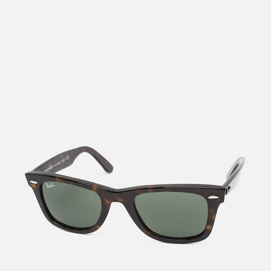Солнцезащитные очки Ray-Ban Original Wayfarer Classic Polished Tortoise/Green Classic G-15
