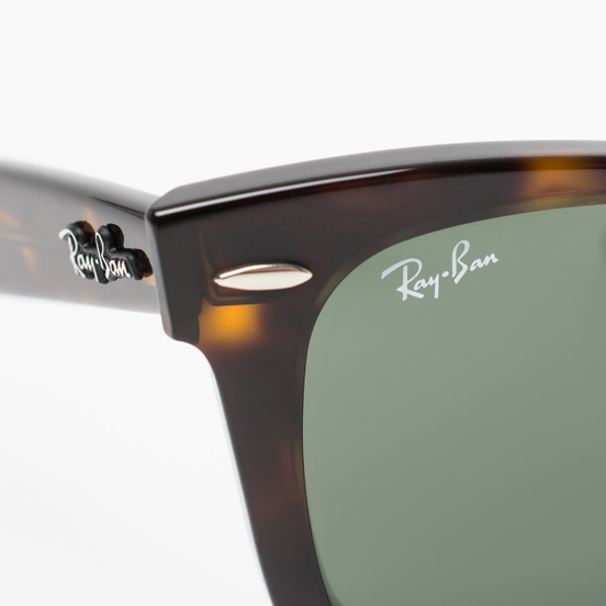 Солнцезащитные очки Ray-Ban Original Wayfarer Classic Polished Tortoise/Green Classic G-15
