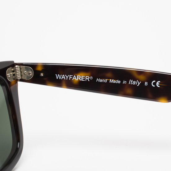 Солнцезащитные очки Ray-Ban Original Wayfarer Classic Polished Tortoise/Green Classic G-15