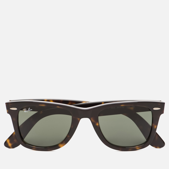 Солнцезащитные очки Ray-Ban Original Wayfarer Classic Polished Tortoise/Green Classic G-15