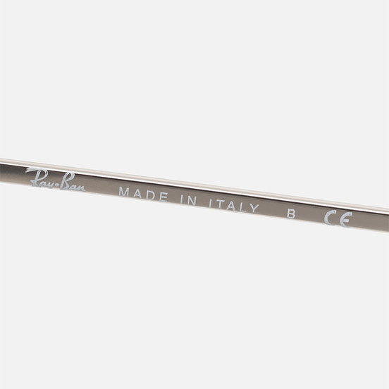 Солнцезащитные очки Ray-Ban Round Fleck Polished Black/Silver/Green Classic G-15