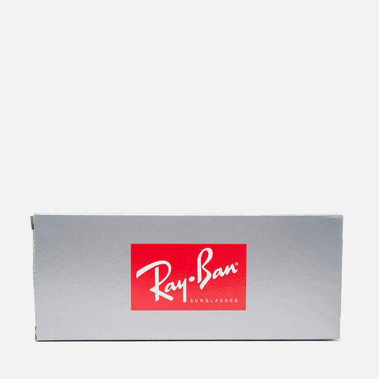 Солнцезащитные очки Ray-Ban Round Fleck Polished Black/Silver/Green Classic G-15