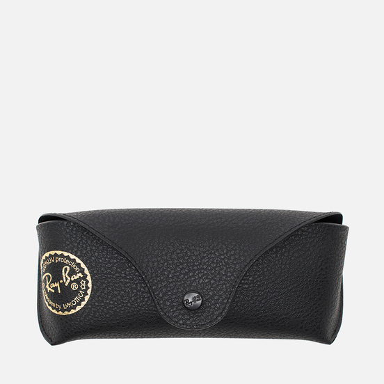 Солнцезащитные очки Ray-Ban Round Fleck Polished Black/Silver/Green Classic G-15