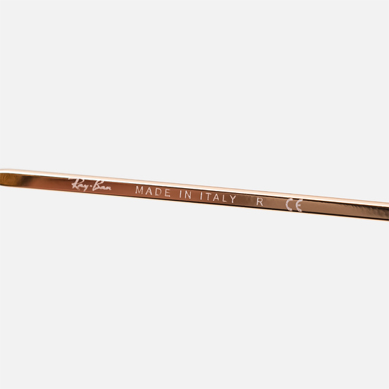 Солнцезащитные очки Ray-Ban Oval Flat Lenses Polished Gold/Green Classic G-15