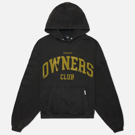 Мужская толстовка REPRESENT Represent Owners Club Oversized Hoodie, цвет чёрный