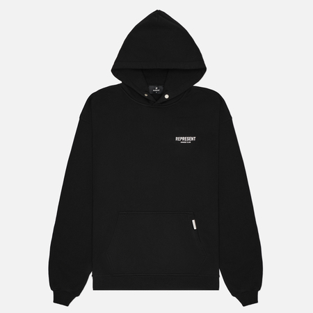 Мужская толстовка REPRESENT Represent Owners Club Oversized Fit Hoodie, цвет чёрный, размер M