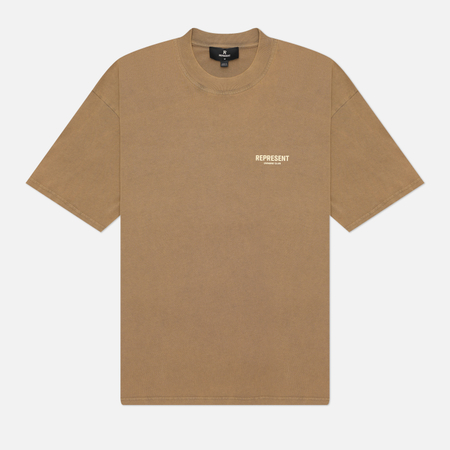 Мужская футболка REPRESENT Represent Owners Club Oversized, цвет бежевый