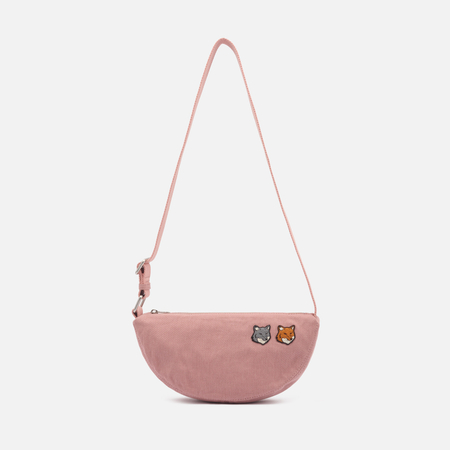 Сумка Maison Kitsune Double Fox Head, цвет розовый