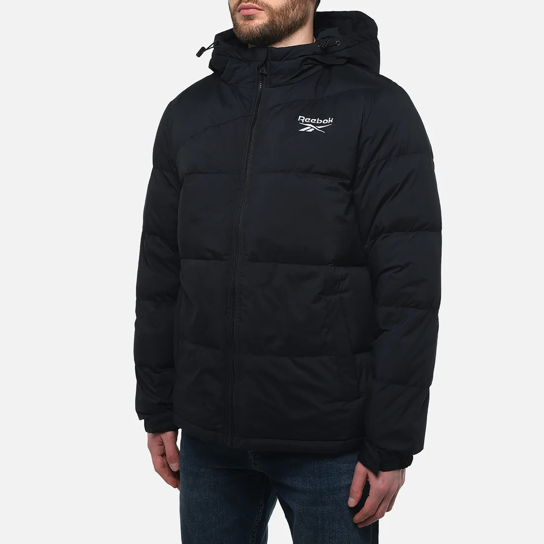 Reebok Мужской пуховик Vector Back Stretch Puffer