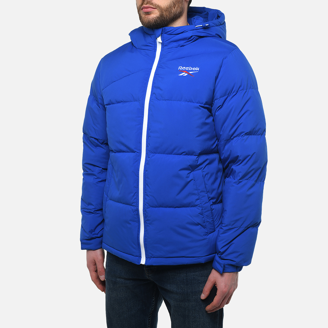 Reebok Мужской пуховик Vector Back Stretch Puffer