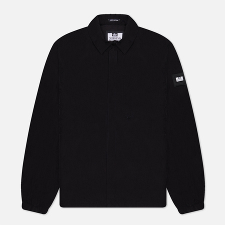 фото Мужская рубашка weekend offender porter pocket overshit, цвет чёрный, размер s