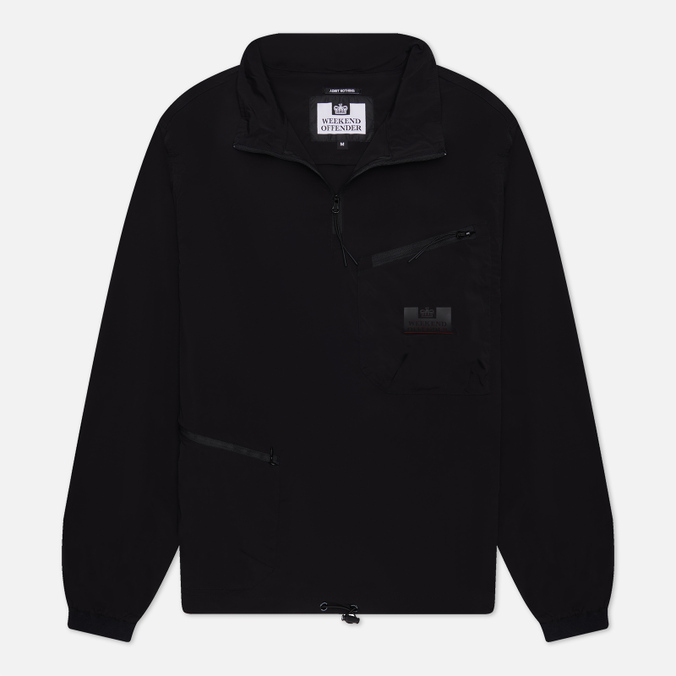 Мужская куртка анорак Weekend Offender Nunez Funnel Neck, цвет чёрный